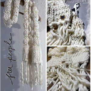 Free People Chunky Braided Wool Scarf